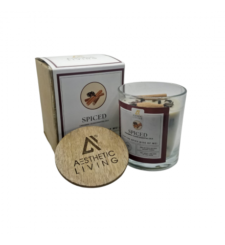 Spiced Botanic Candle with Wooden Wick